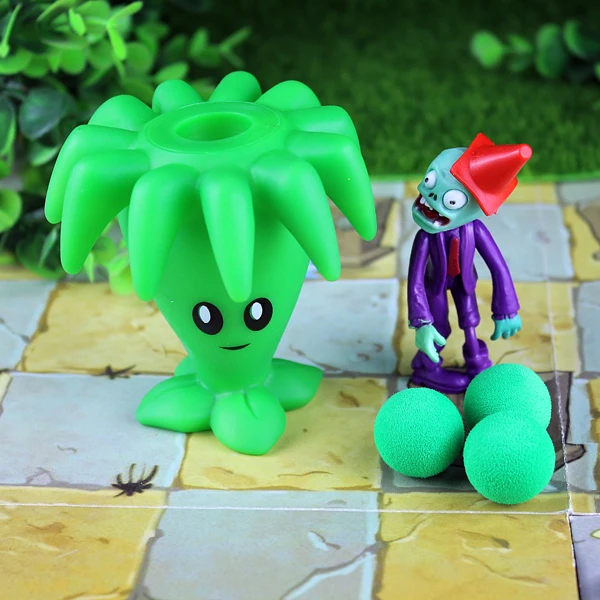 Новинка PVZ 28 стилей новая игра растения прививка Домби Peashooter ПВХ фигурка модель игрушки Аниме Фигурка горох Подсолнух Дыня 10 см
