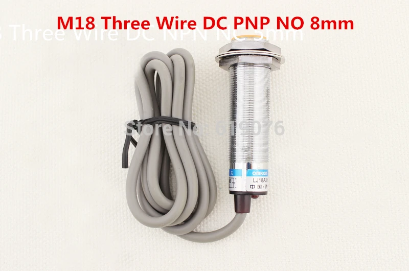 LJ18A3-5  M18 Three Wire DC PNP NO  8mm distance measuring Inductive proximity switch sensor