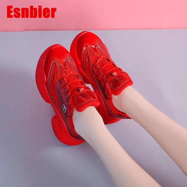

Women Shoes White Sneakers Women Korean Style Vulcanize Shoes Platform Chunky Sneakers Casual Dad Shoes Basket Femme