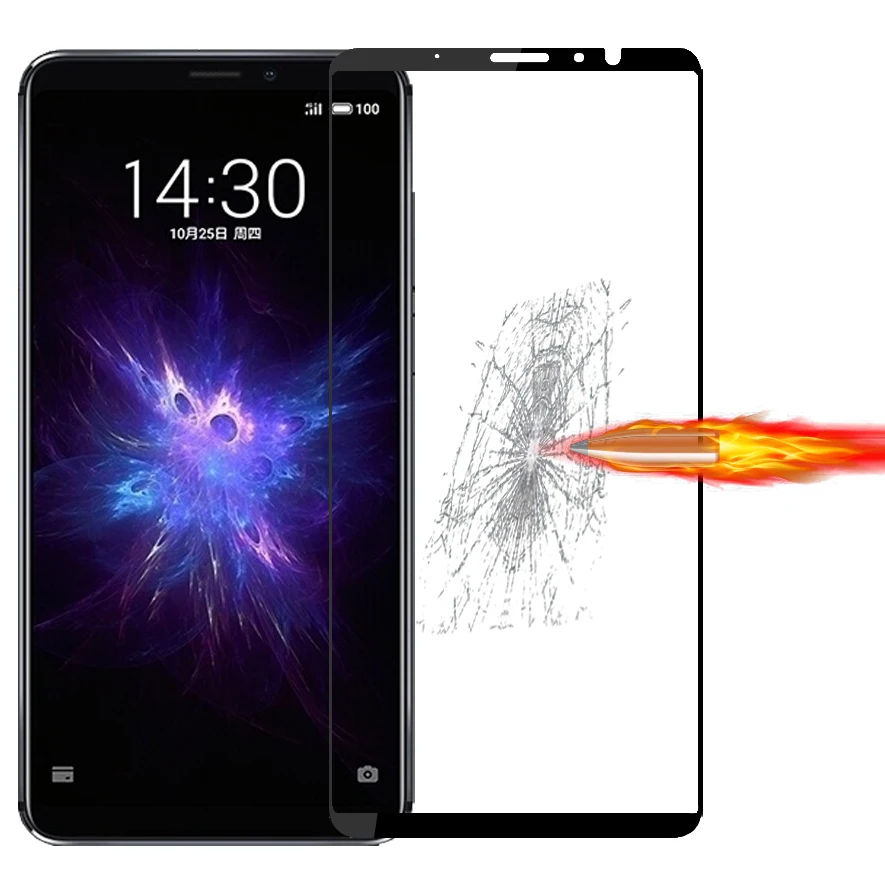 Protector de pantalla de cobertura completa para Meizu Note 8, pel&iacute;cula protectora a prueba de ara&ntilde;azos, vidrio templado para Meizu Note 8, 25 unids/lote-3