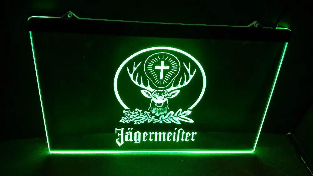 B-10 Jagermeister голова оленя светодиодный неоновая вывеска для организаций и