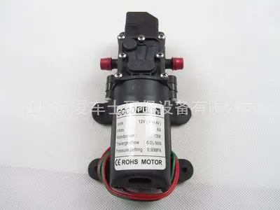 Мембранный Водяной насос высокого давления постоянного тока 12 В 130psi 6 л/мин