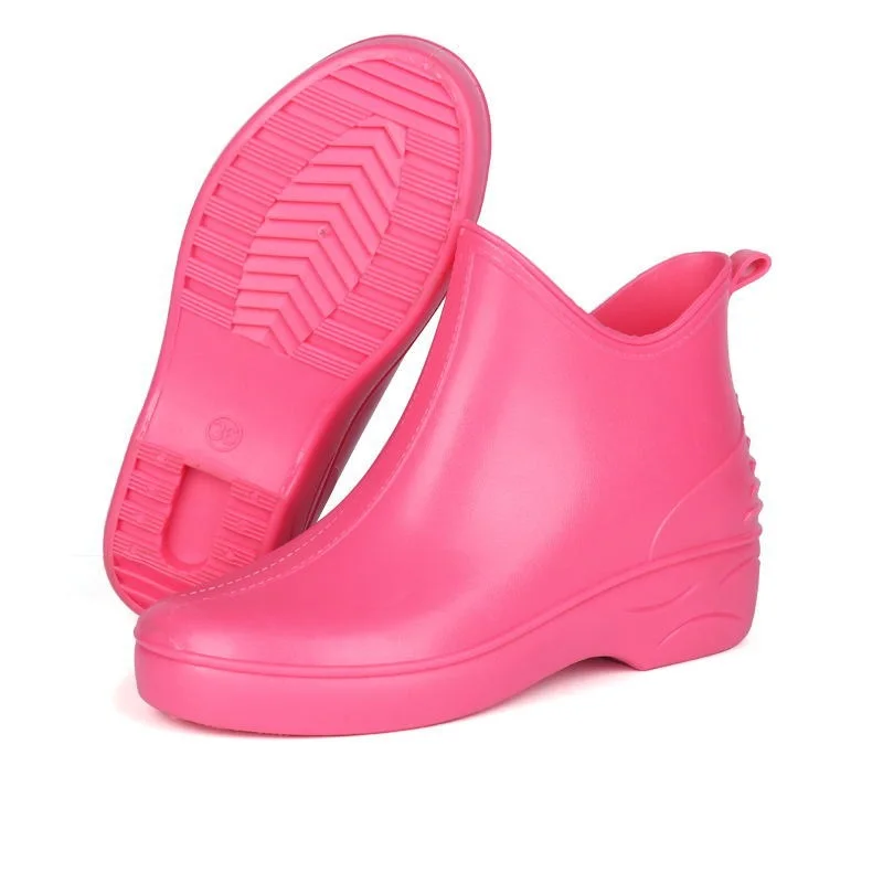 Aleafalling сезон весна зима женские резиновые сапоги непромокаемые кнопки