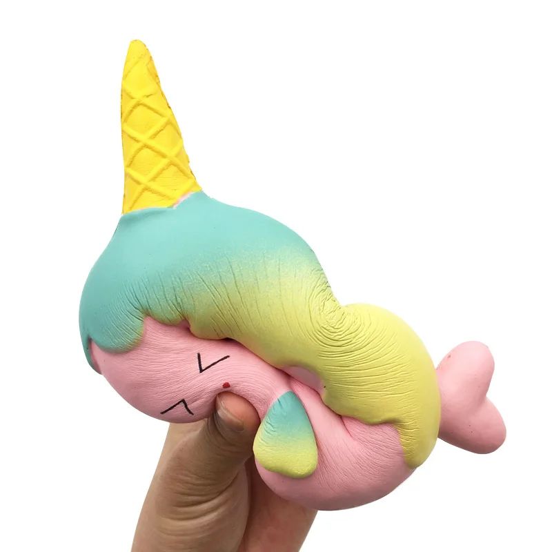 Kawaii Сжимаемый Единорог пончик радужные цвета детские сжимаемые игрушки оптом |