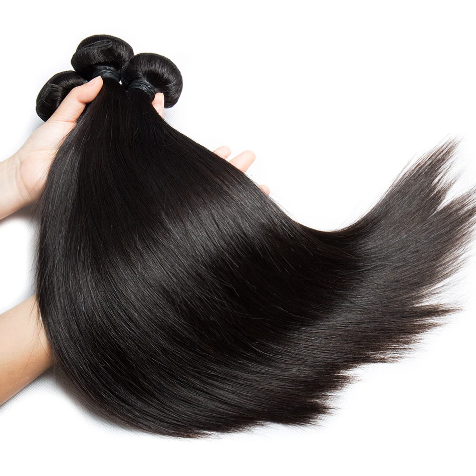 Прямые волосы 5х5 кружева с пучками Remy бразильские натуральные кудрявые пучки волос закрытием Alibele 4 3 пучка|3/4