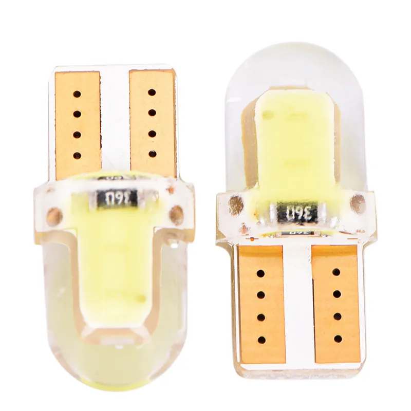 10 шт. Авто Клин габаритный фонарь светодиодный W5W T10 194 168 COB 8SMD CANBUS яркая кварцевая