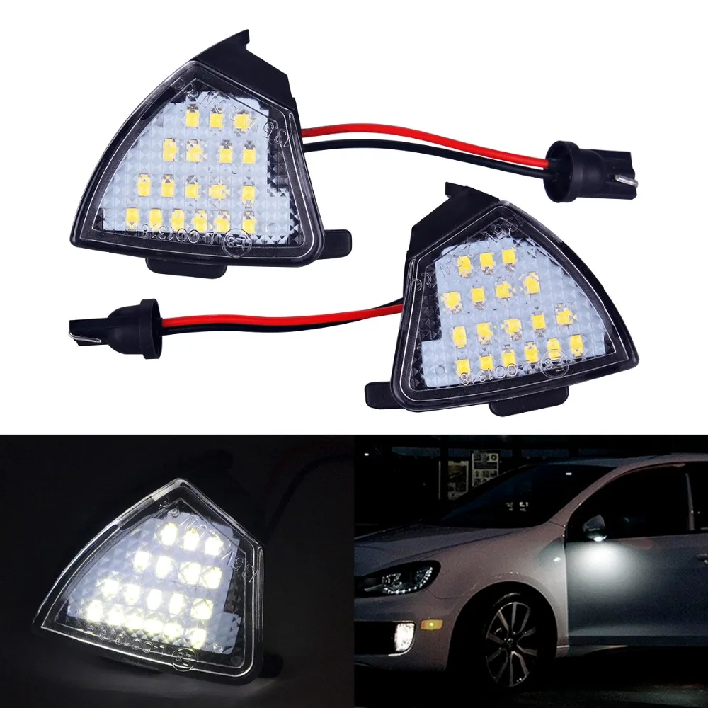 2 шт. светодиодный под боковое зеркало Puddle лампы сигнала поворота без ошибок