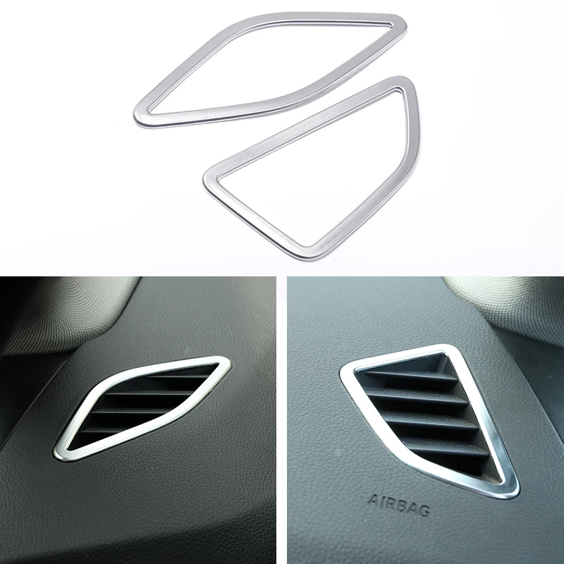 2 шт. для BMW серии F45 F46 218i 220i 2015 17 LHD автомобильные аксессуары ABS Серебристая