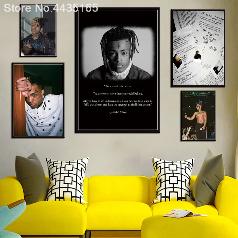 XXXTentacion Jahseh Dwayne Onfroy реппер музыка ПЕВЕЦ настенные картины для гостиной искусство