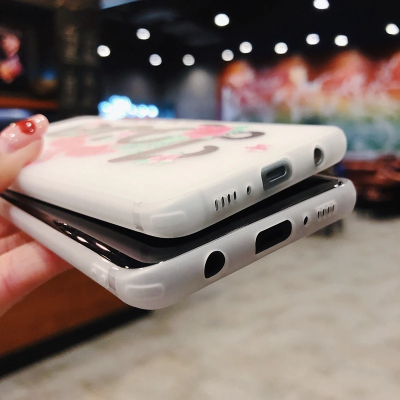 YHBBCASES рельефный чехол из ТПУ с рисунком фламинго для Samsung Galaxy S8 S9 S10 Plus Модный