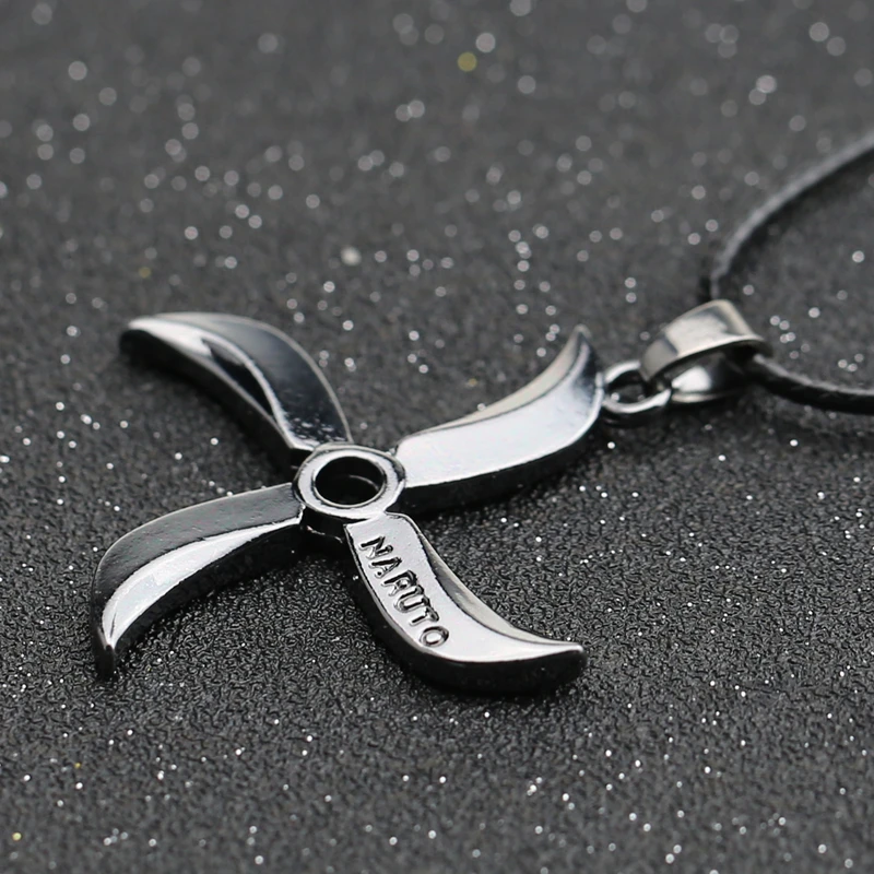 Ожерелье Наруто ниндзя Саске шурикен Дротика оружие лист Коноха деревенский
