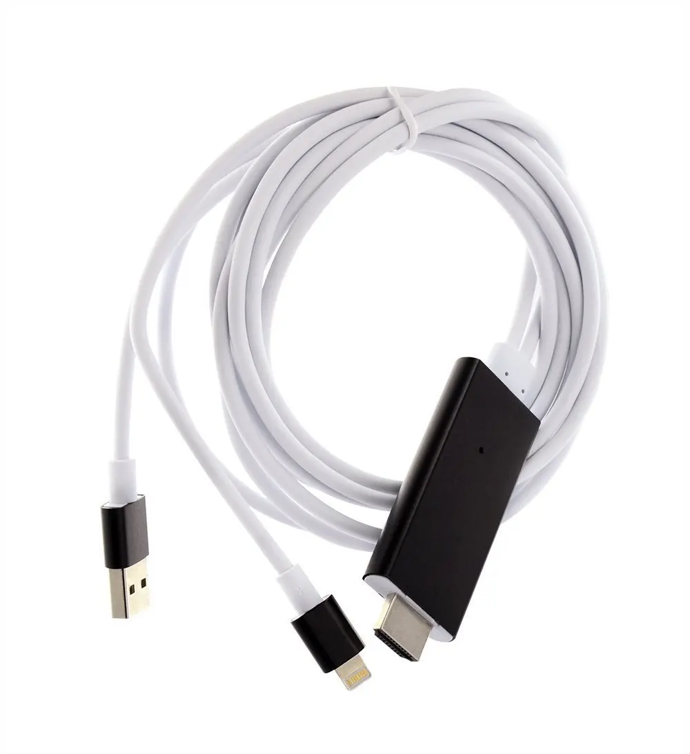 HDMI Adapter/ HDTV Cable DMG AV TV MHL Adapter For iPad/iPhone 5S 6 6P 6S With USB Charger (Multicolor) | Электроника