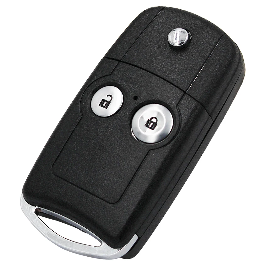 2 кнопки Складной флип дистанционный брелок 433 МГц с ID46 PCF7936 чип для Honda CR-V Jazz HON66 нерезанное лезвие