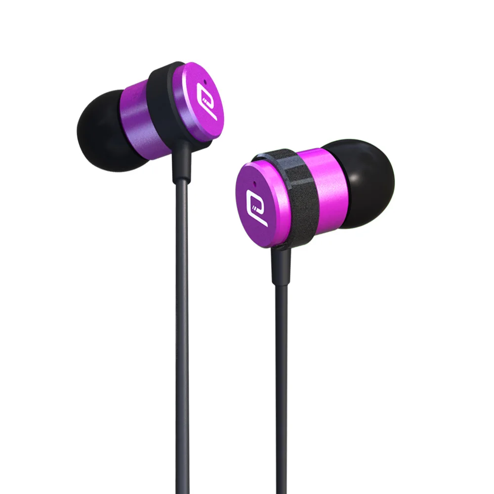 Purple nicehck ezaudio D4 в ухо наушник 10 мм титанирования диафрагмы динамический блок металлические наушники HiFi наушники вкладыши с микрофоном - Цвет: Purple