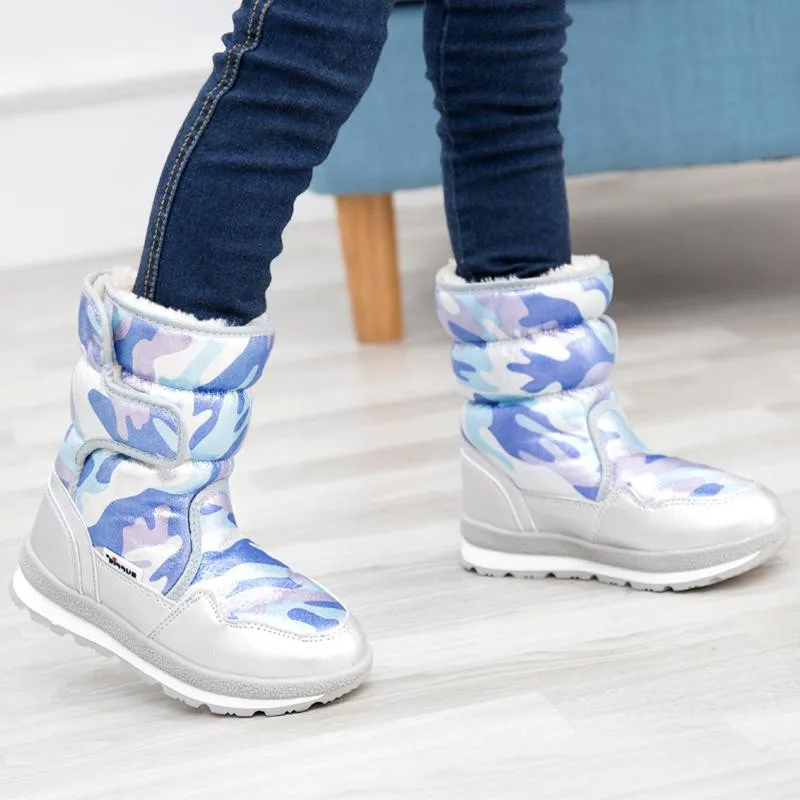 BeckyWalk/зимние сапоги женские высокие зимние Водонепроницаемая плюшевая теплая