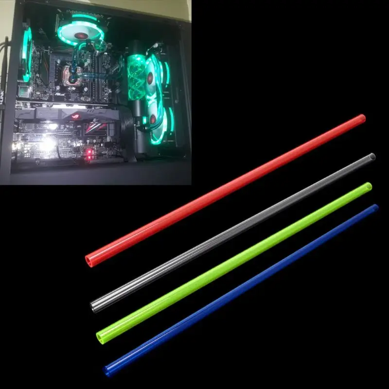 PETG 10x14 мм 500 компьютерное водяное охлаждение жесткая труба Конская для ПК система