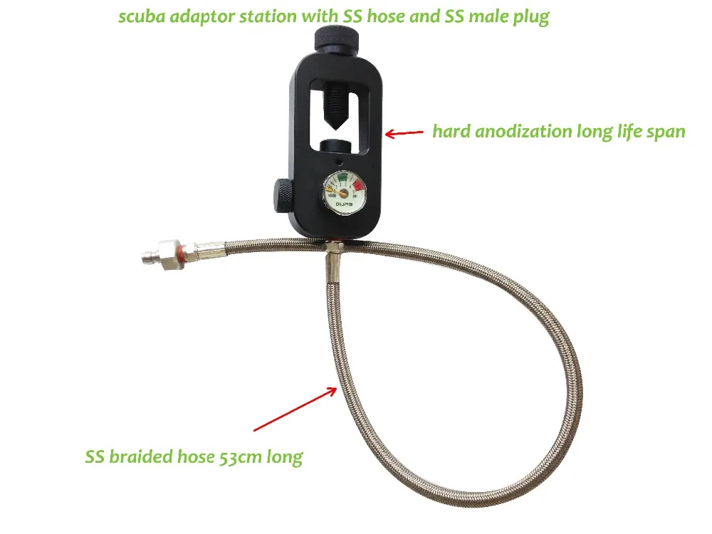 Новый PCP Пейнтбол Дайвинг адаптера переменного тока воздуха заправочная станция