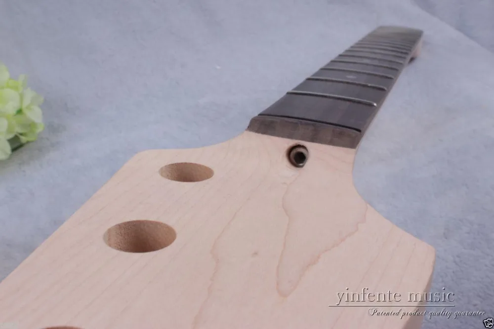 New electric guitar bass neck Replace maple 22 fret rose Fretboard left hand #846 | Спорт и развлечения