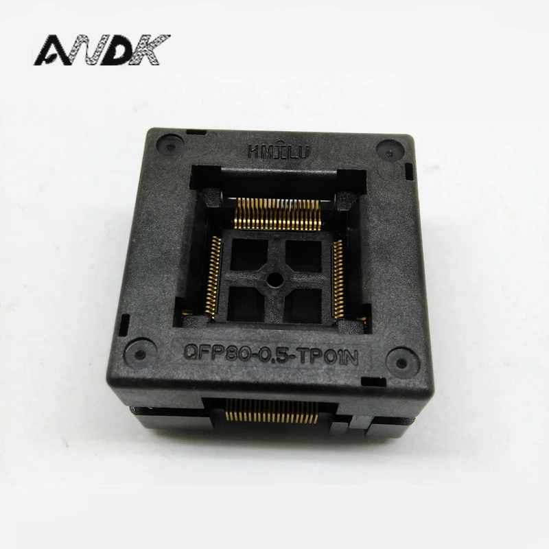 Тестовый адаптер TQFP80 FQFP80 QFP80 для сгорания в розетке стандартный шаг 0 5 мм IC Размер