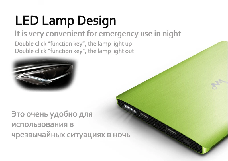 Новый Стильный Оригинальный IWO P48 18000 мАч Портативный Банк силы Ультра Тонкий