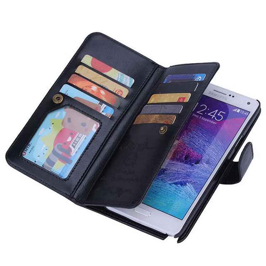 Магнитный чехол бумажник 2 в 1 из искусственной кожи для Samsung Galaxy S10Plus S9Plus S8Plus 9