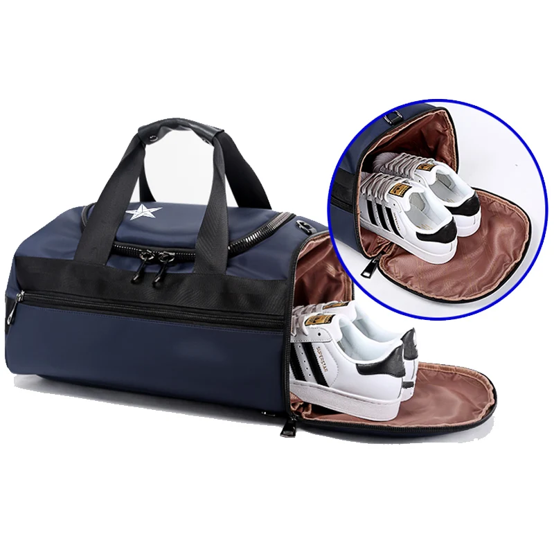 Многофункциональный дорожный рюкзак BOPAI черный или синий вместительный для