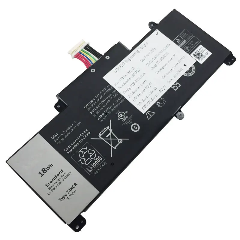 3 7 V 18Wh 74XCR портативный Тонкий Планшет литий полимерный аккумулятор для Dell Venue 8 Pro