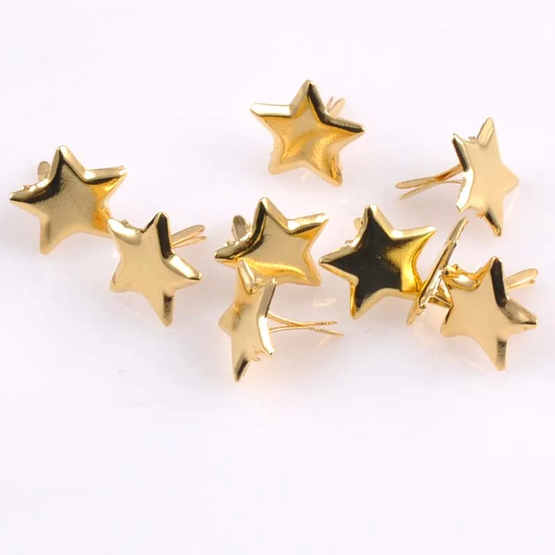 4 цвета 50 шт. Смешанная пастель звезда Брэд скрапбукинг украшение Brads