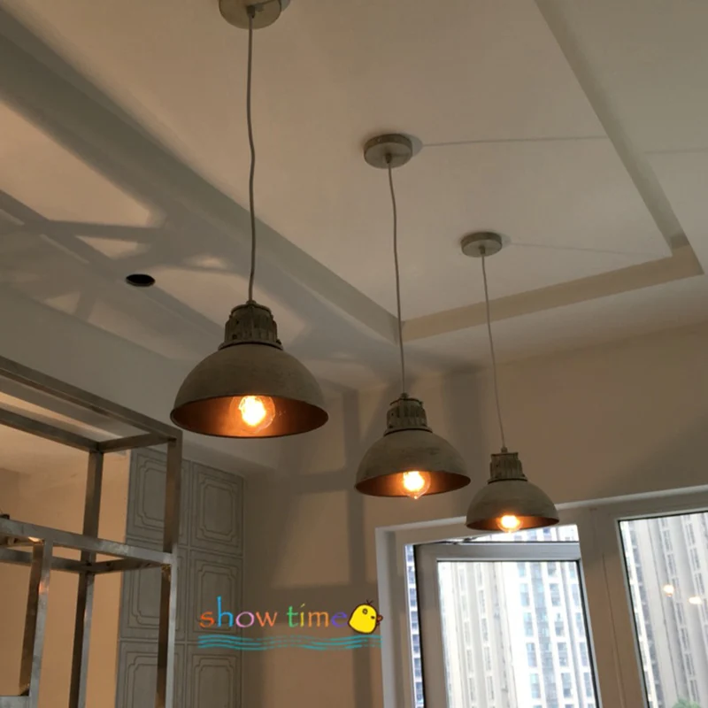 Винтаж в деревенском стиле Industrial металлическая железная крышка Кепки абажур для