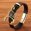 Genuine Leather Bracelet - Scorpion Pattern 4