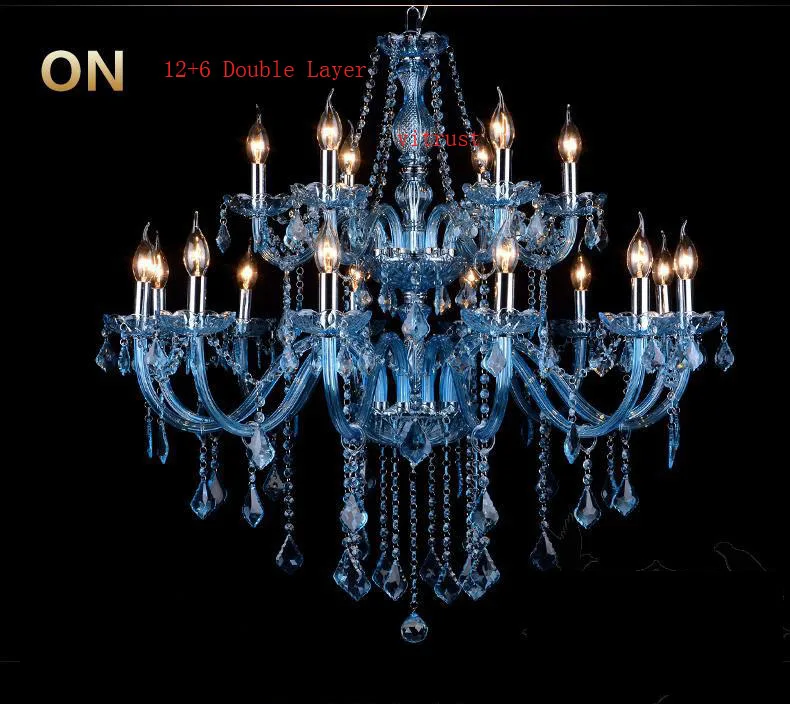 K9 Crystal Chandelier Lighting Lamps Lustres Lampadari Living Room Bar Cafe Deco lustres para quarto Glass Blue | Лампы и освещение