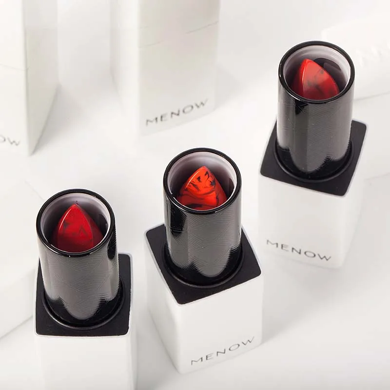 MENOW Brand Make up Sexy Color Lipstick Moisturizing Lock All day Lasting Lip Cosmetic |