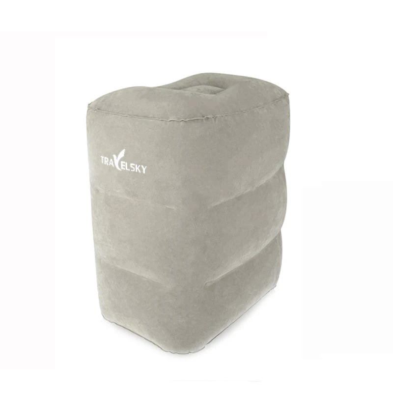 grey 3 layer pillow Горячая Распродажа, дорожная подушка для сна, для самолета, большой клапан, для ног, отдыха, для путешествий, для ног, надувные подушки, Прямая поставка - Цвет: grey 3 layer pillow