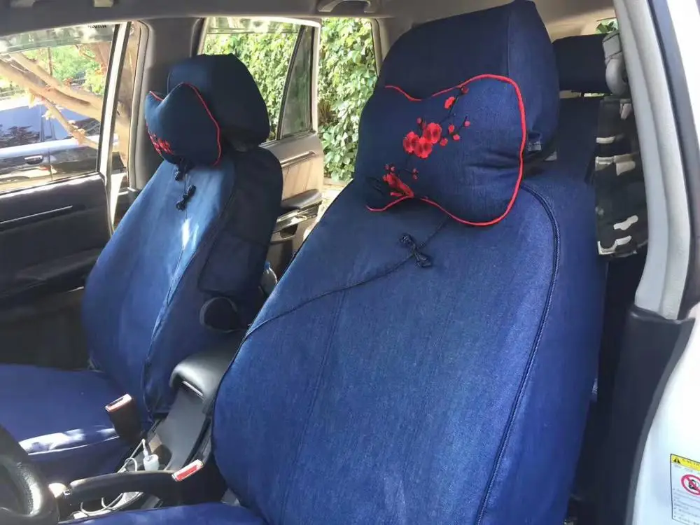 Automobile Canvas Denim Cool Car Seat Covers For Mitsubishi Lancer Ex V3 5 6 Pajero Sport Outlander V73 V77 Grandis Evo Ix Dx 7 15 Off