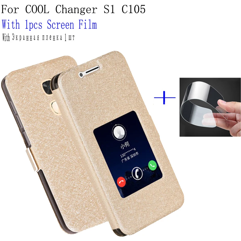 Роскошный флип чехол с окошком для Coolpad Cool Changer S1|Бамперы| |