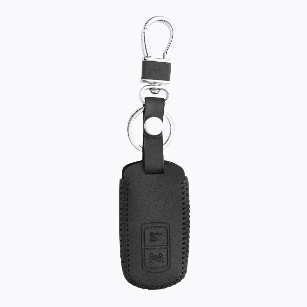 Leather Key Case for Honda Vario 150 PCX PXC 2018 lead sh125/150 Motorcycle 2 Button Cover Keychains fob | Автомобили и мотоциклы