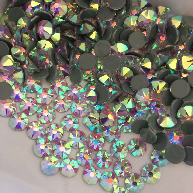 2088 Crystal AB SS16 1440pcs/Lot New Faced (8 big + 8 small) 11 2016 AAA Stones Strass Cristal Iron On Hot Fix Rhinestones | Дом и сад