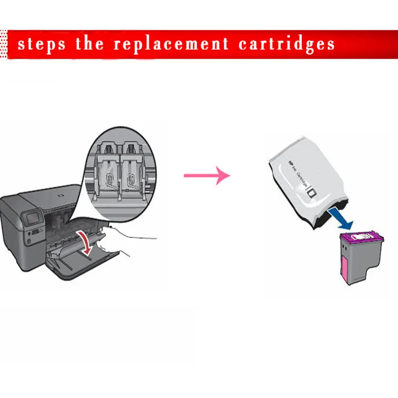Hisaint 1 шт. высокое качество трехцветный картридж с чернилами для HP 60xl Deskjet D2500 d2530