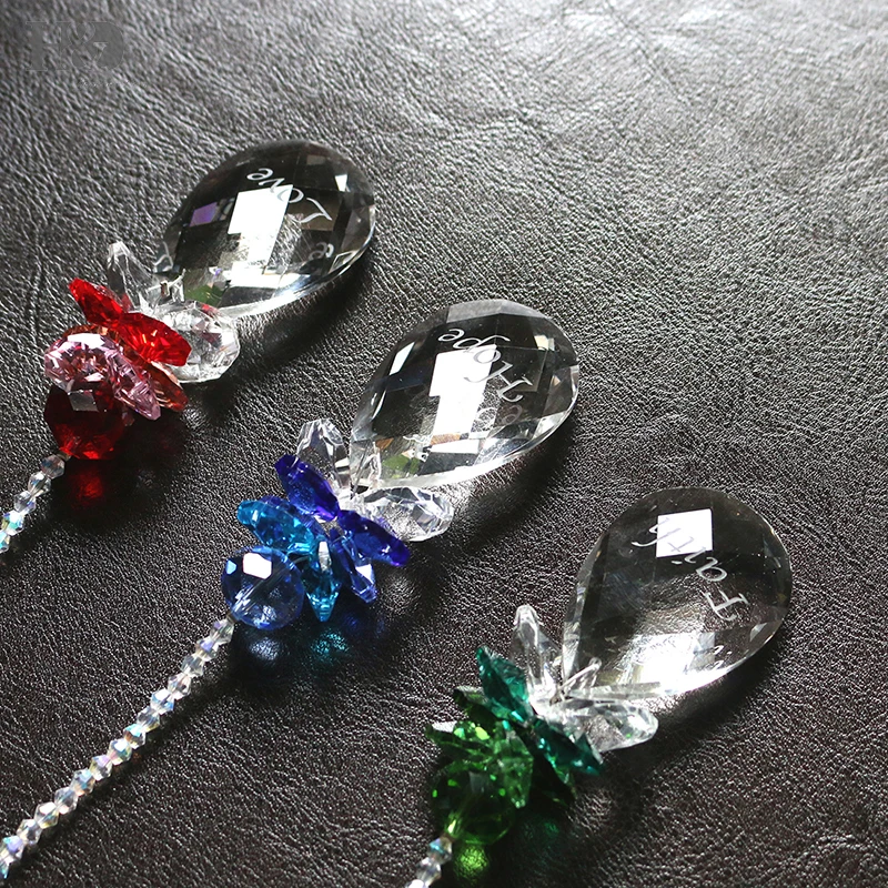 H& D гирлянда чакра Спектры "Вера Надежда Любовь" 3 шт. Кристалл Suncatcher Радуга производитель Ангел призмы Подвески Висячие капли домашний декор