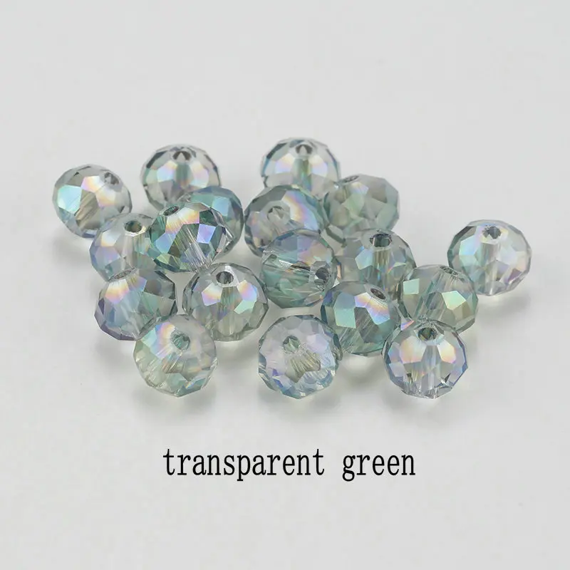Transparent green Купите 1 и получите 1 бесплатно 4 мм серьги ручной работы шармы стеклянные свободные бусины Круглые бусины для ювелирных изделий - Цвет: Transparent green