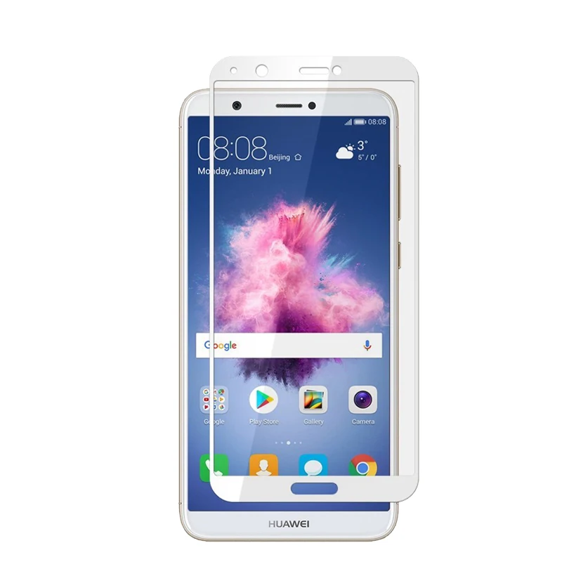 Закаленное стекло с полным покрытием для Huawei P Smart 2 шт. защитная пленка защиты