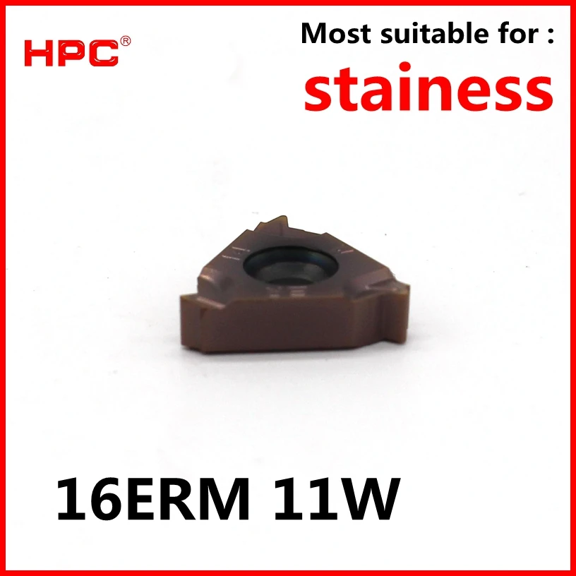 

10 pcs of 16 ERM 11W ZT3060 CNC most suitable for stainess cutting tools tungsten carbide thread inserts , lathe ,CNC machine