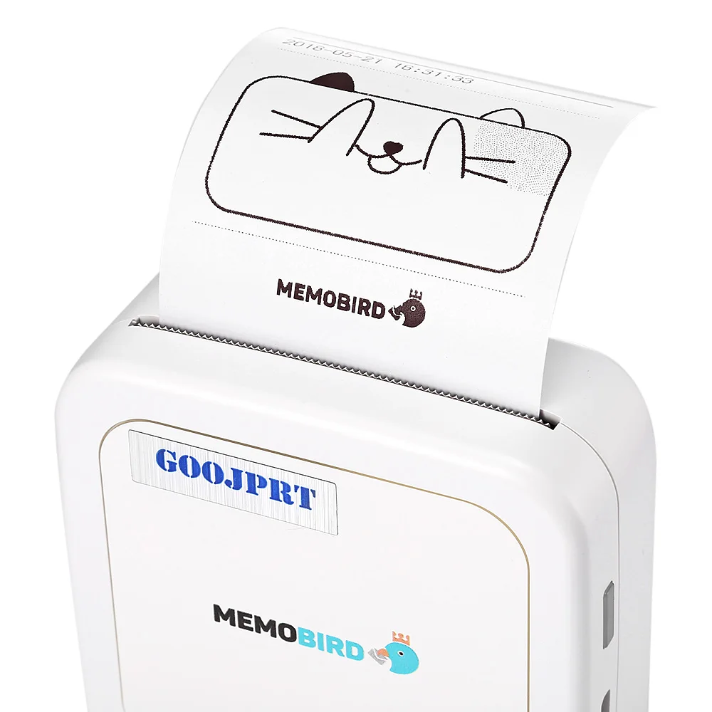 GOOJPRT GT1 портативный принтер MEMOBIRD Мини Bluetooth бумажный фотопринтер термопечать |