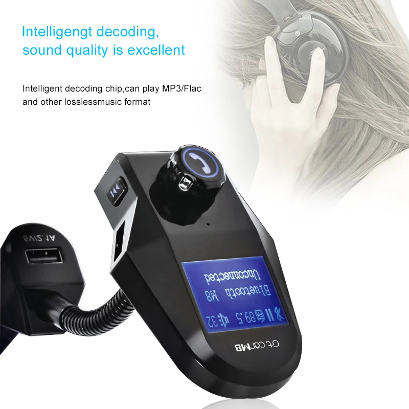 Беспроводной автомобильный комплект Urban road Bluetooth Aux fm передатчик USB mp3 плеер tf