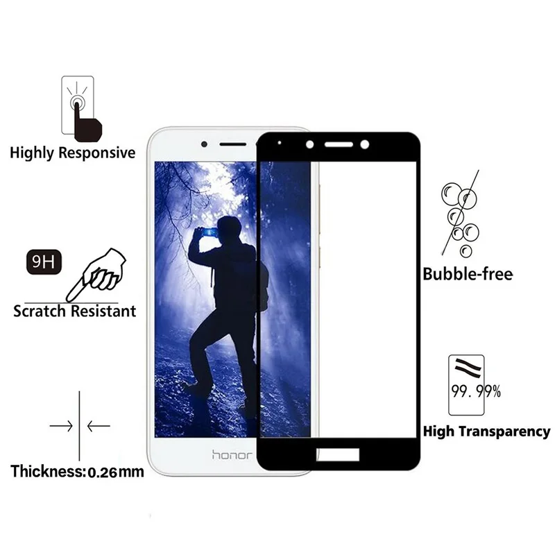 Для huawei Honor 6A DLI-TL20 DLI-AL10 полное покрытие закаленное Стекло для huawei Honor6A Pro DLI-L42 Экран протектор Защитная пленка