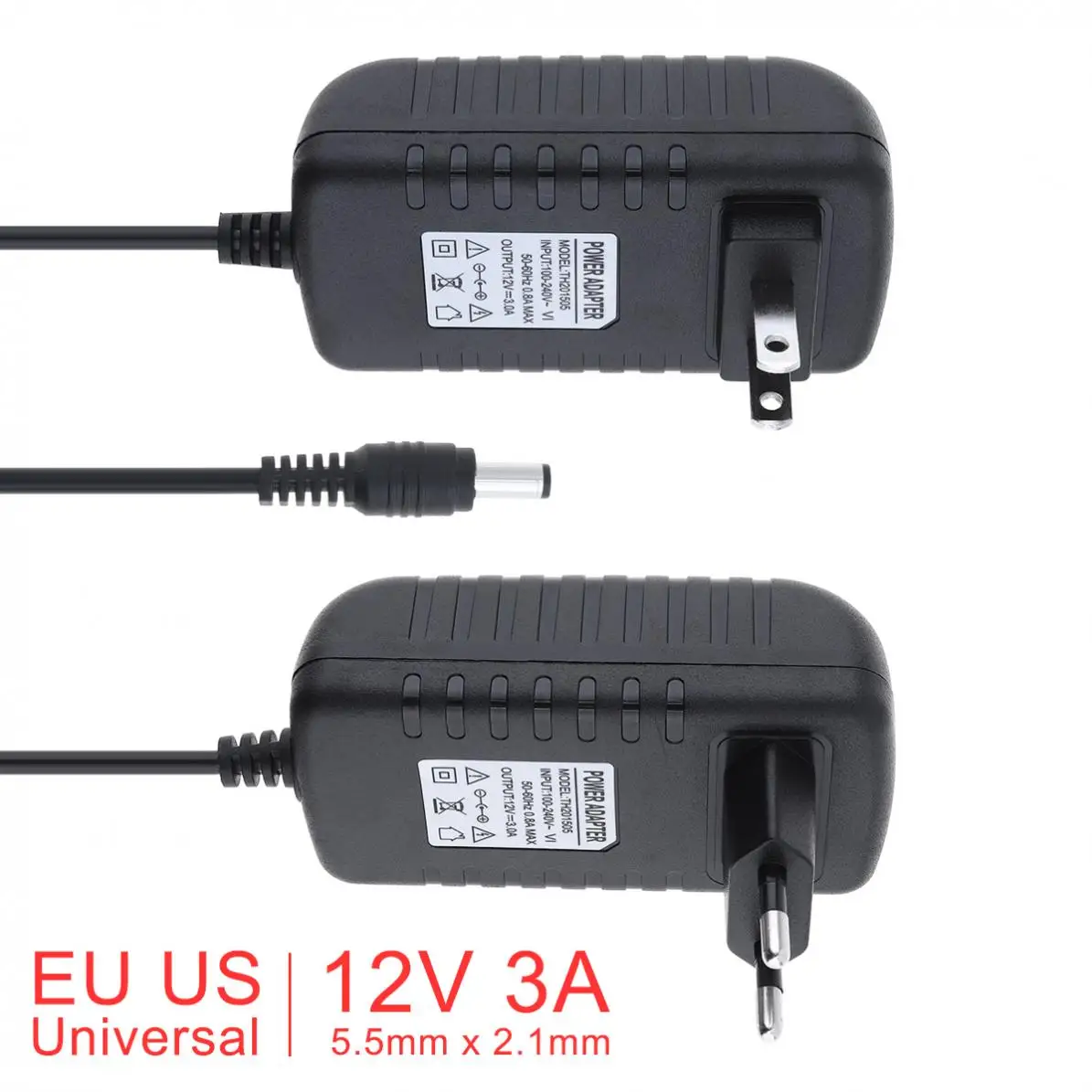 100-240 В AC к DC адаптер питания зарядное устройство 12 3A США вилка и ЕС 5 мм x 2 1 |