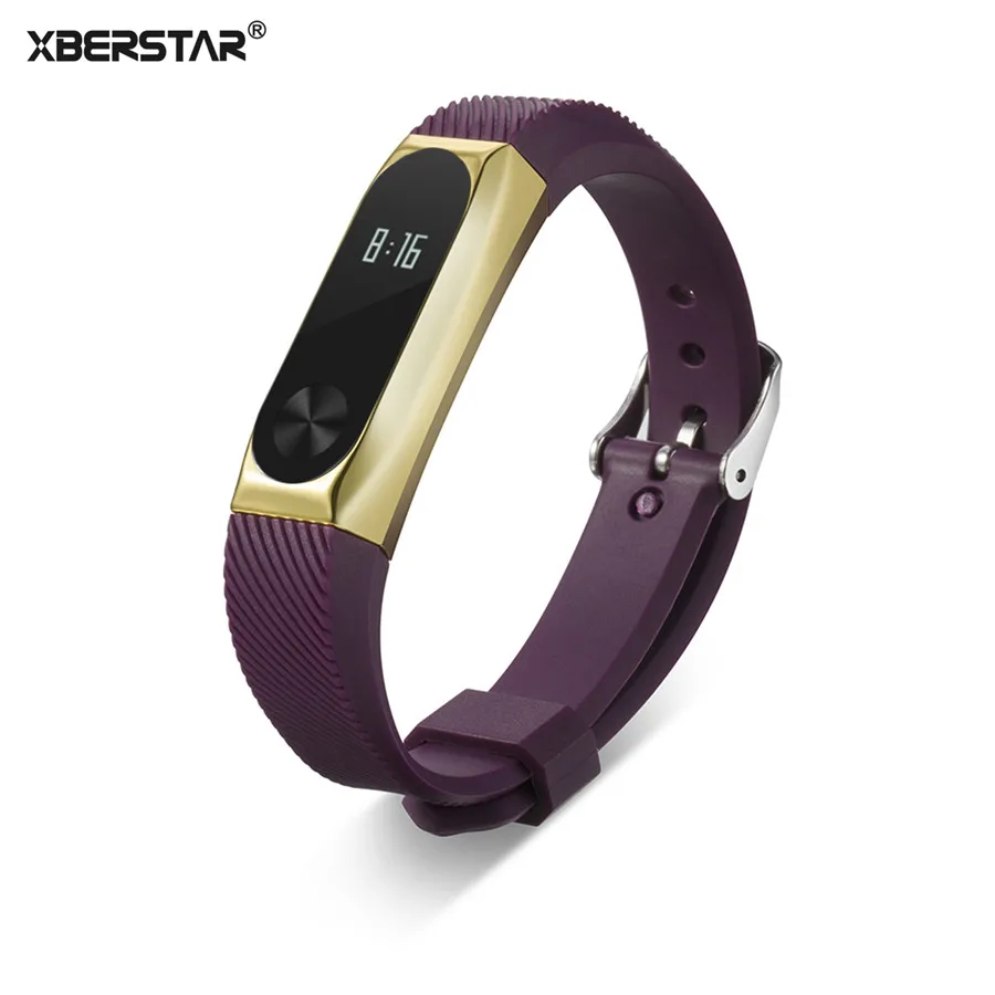 Роскошный наручный ремешок для Xiaomi Mi Band 2 умный силиконовый наручных часов +