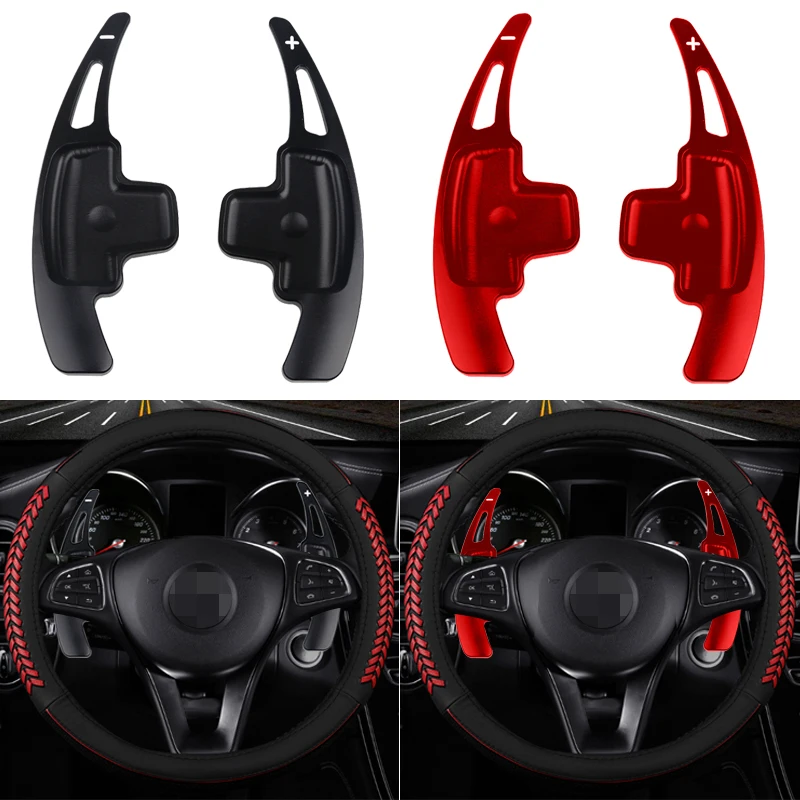 Весло переключения рулевого колеса из алюминиевого сплава 2 шт. автомобильное