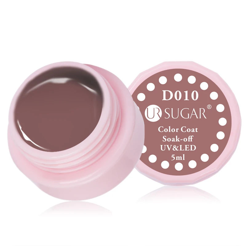 D010 Ur Sugar 5 мл УФ-Гель-лак для ногтей Набор серых и красных цветов УФ-светодиодный лак для украшения ногтей маникюрный лак - Цвет: D010