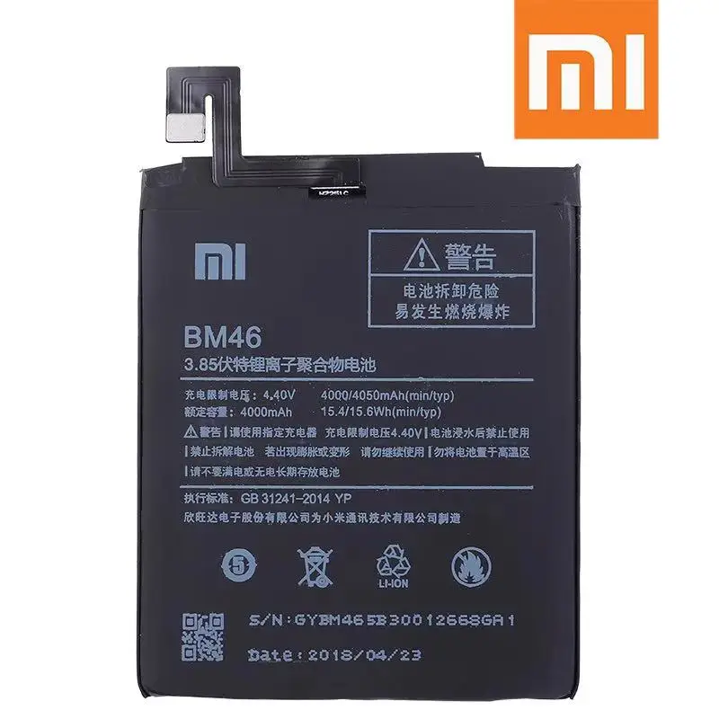 Оригинальный аккумулятор xiaomi BM22 BM35 BM36 BM45 BM46 для small rice 5 4C 5S Mi5 Mi4C Mi5S Redmi Note 2 3 Pro